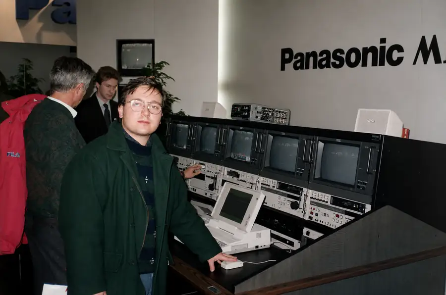Mario Guarini allo SMAU nello stand Panasonic per CLIKKANDO